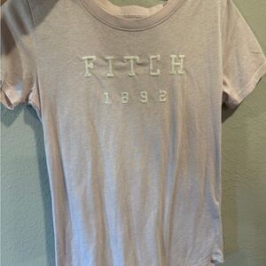 Abercrombie & Fitch Light Pink Kids Short Sleeve 'FITCH 1892' Tee